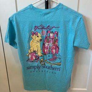 Simply Southern size medium blue tshirt